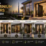 Types of aluminium doors in dubai by babr dawood